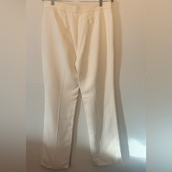Carlisle Collection Ivory Winter White Lined Trouser Pants NWT Size 10 - Picture 5 of 7